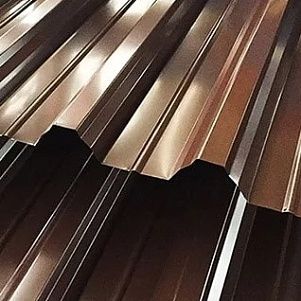 Профнастил нержавеющий Н57 0,5 мм AISI304 ГОСТ 24045-2016